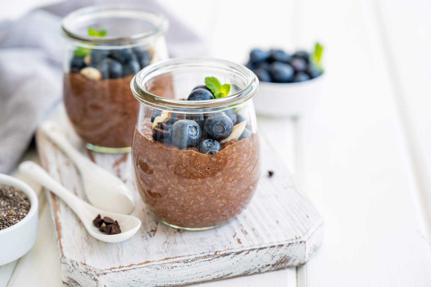 Čokoládový chia puding lowFODMAP